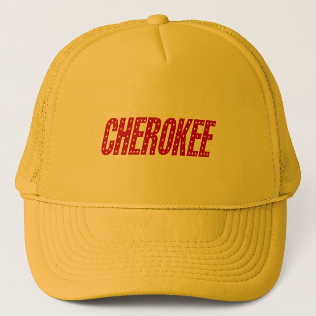 Camionero Gorra cherokee de la estrella (Anverso)
