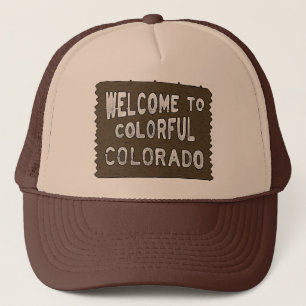 Camionero Gorra colorido del marrón del signo positivo de
