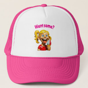 Camionero Gorra con actitud de helado