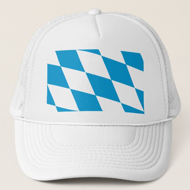 Camionero Gorra con bandera de Baviera (Anverso)