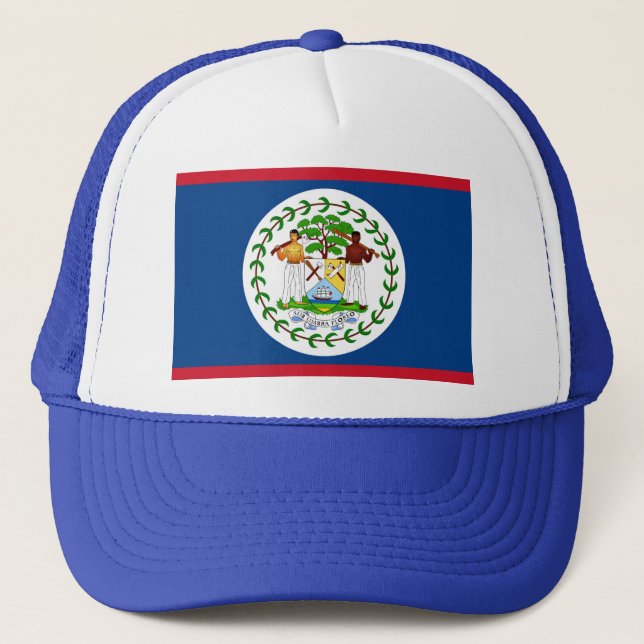Camionero Gorra con bandera de Belice (Anverso)