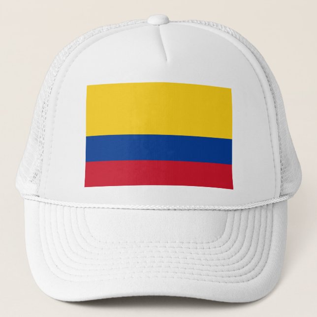 Camionero Gorra con bandera de Colombia (Anverso)