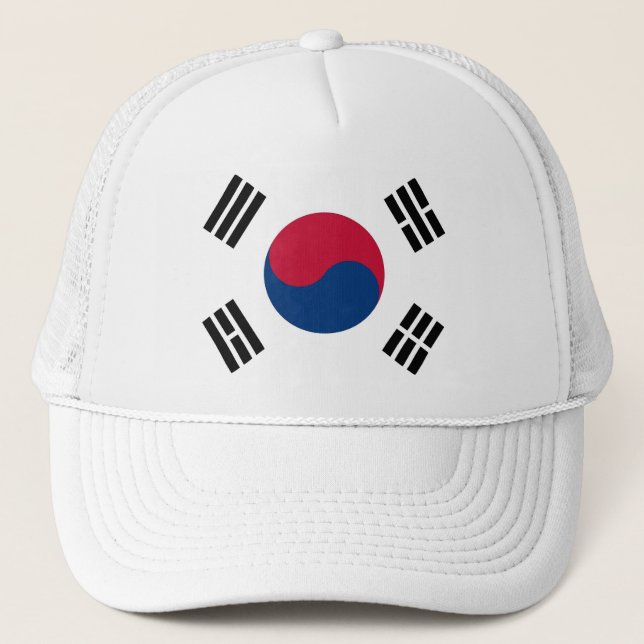 Camionero Gorra con bandera de Corea del Sur (Anverso)