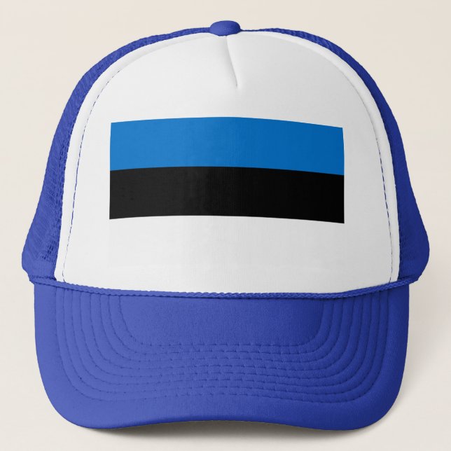 Camionero Gorra con bandera de Estonia (Anverso)
