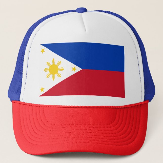Camionero Gorra con bandera de Filipinas (Anverso)