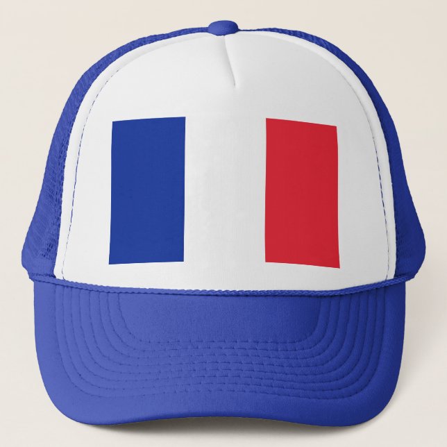 Camionero Gorra con bandera de Francia (Anverso)