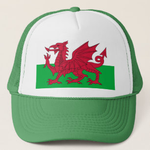 Camionero Gorra con bandera de Gales