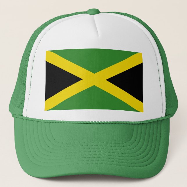 Camionero Gorra con bandera de Jamaica (Anverso)