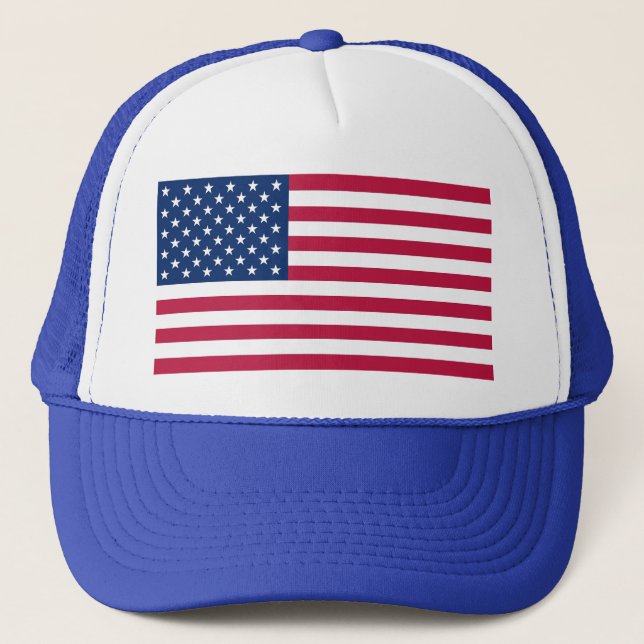 Camionero Gorra con bandera de los Estados Unidos (Anverso)