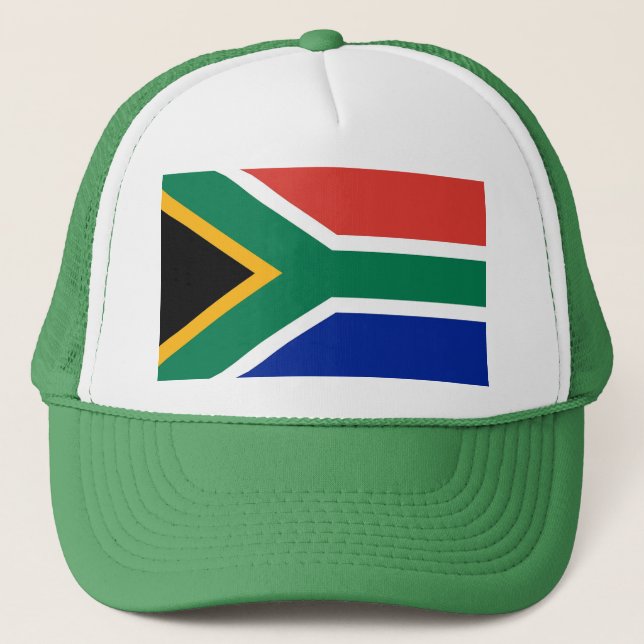 Camionero Gorra con bandera de Sudáfrica (Anverso)