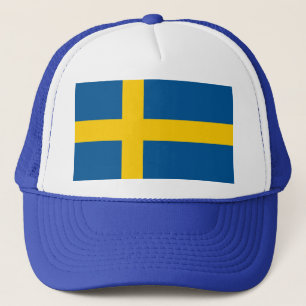 Camionero Gorra con bandera de Suecia