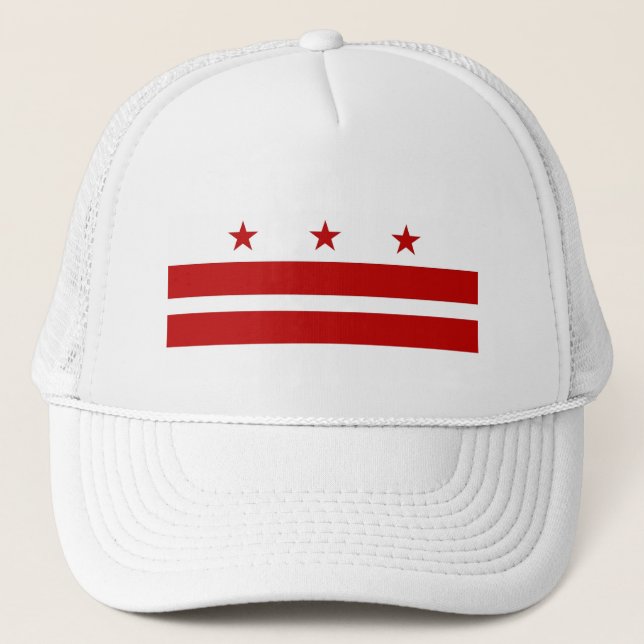 Camionero Gorra con bandera de Washington DC - EE. UU. (Anverso)