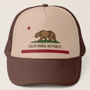 Camionero Gorra con bandera del estado de California - Estad