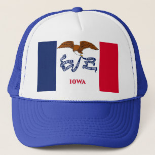 Camionero Gorra con bandera del estado de Iowa - Estados Uni