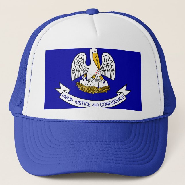 Camionero Gorra con bandera del estado de Luisiana - Estados (Anverso)
