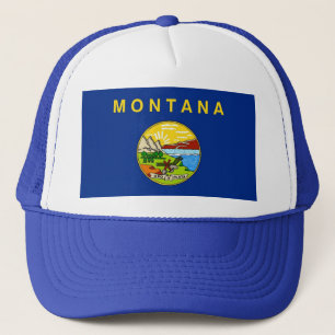 Camionero Gorra con bandera del estado de Montana - Estados