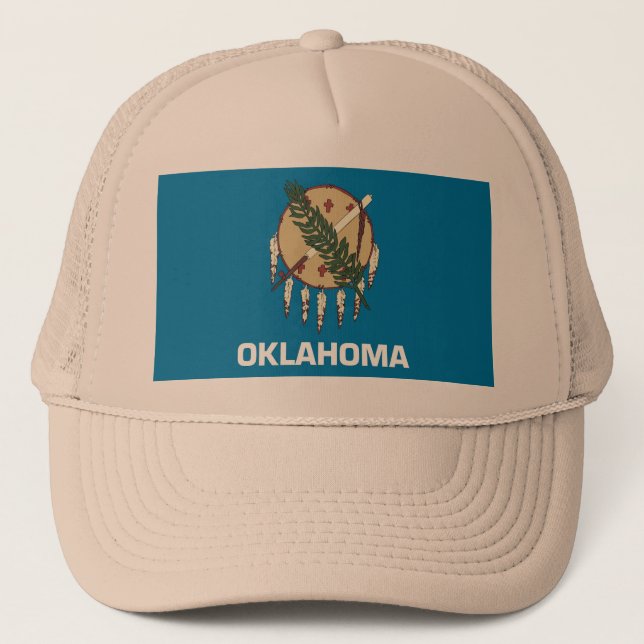 Camionero Gorra con bandera del estado de Oklahoma - Estados (Anverso)