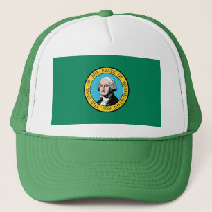 Camionero Gorra con bandera del estado de Washington - Estad