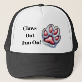Camionero Gorra con Garra de Gato – Divertida y Llena de Enc