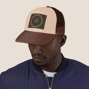 Camionero Gorra con imagen impresa de inicial M monograma en