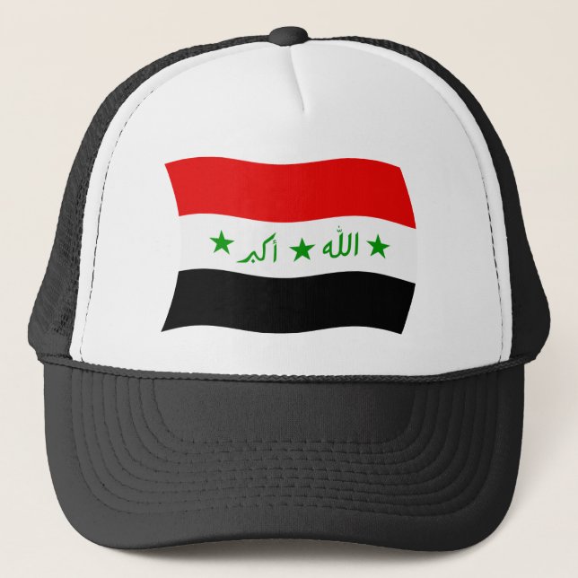Camionero Gorra con la bandera de Irak (Anverso)
