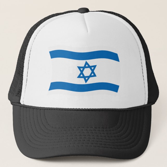 Camionero Gorra con la bandera de Israel (Anverso)
