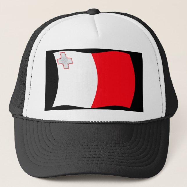 Camionero Gorra con la bandera de Malta (Anverso)