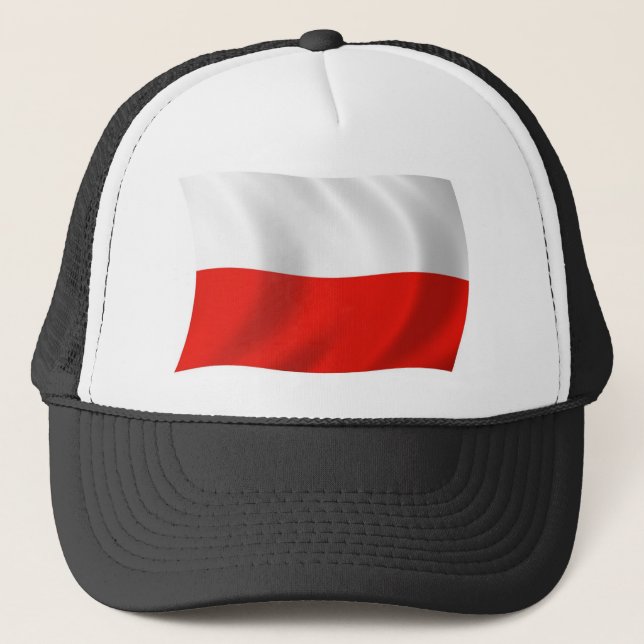Camionero Gorra con la bandera de Polonia (Anverso)