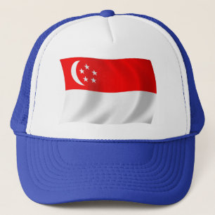 Camionero Gorra con la bandera de Singapur