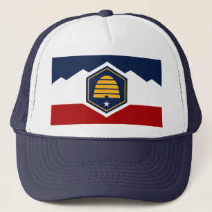 Camionero Gorra con la bandera de Utah, EE. UU.