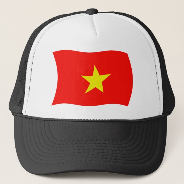 Camionero Gorra con la bandera de Vietnam (Anverso)