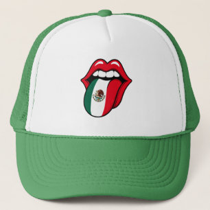Camionero Gorra con lengua de la bandera de México – diverti