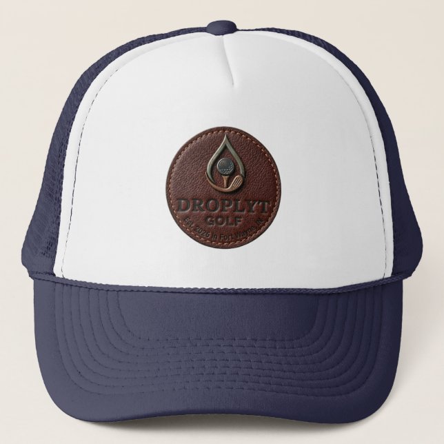 Camionero Gorra con logo de Droplyt Golf Rustic (Anverso)