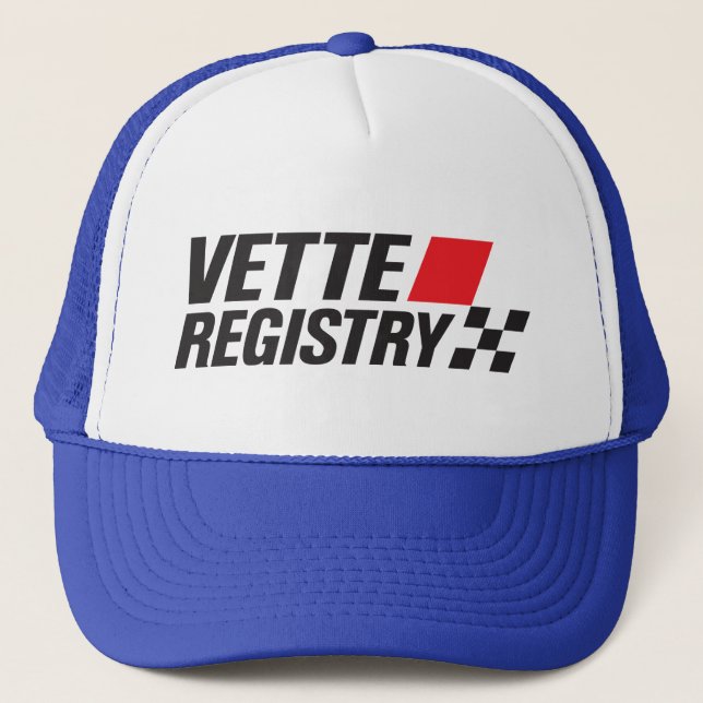 Camionero Gorra con logo de Vette Registry (Anverso)