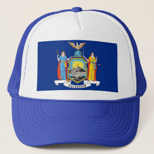 Camionero Gorra con pabellón del Estado de Nueva York - Esta
