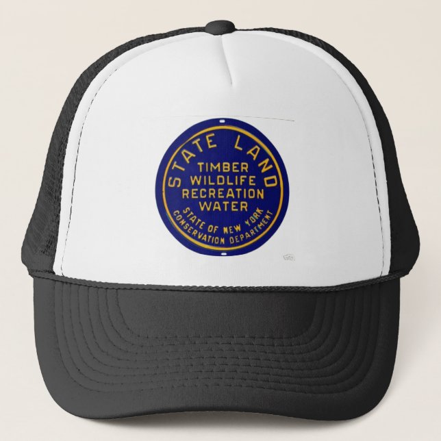 Camionero Gorra con símbolo de la tierra del estado de NY (Anverso)