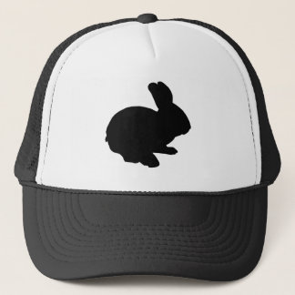 Camionero Gorra Conejo de Pascua de Silhouette Negra
