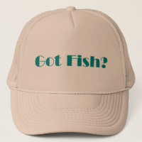 Gorra conseguido de los pescados