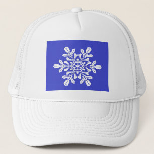 Camionero Gorra Copo de Nieve Azul