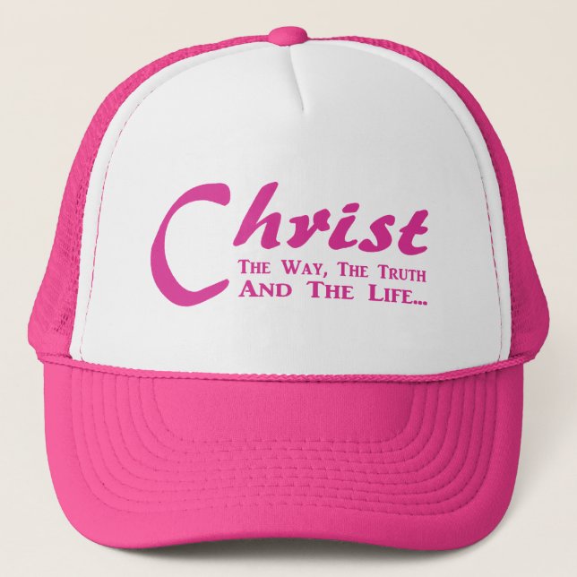 Camionero Gorra cristiano de la vida (Anverso)