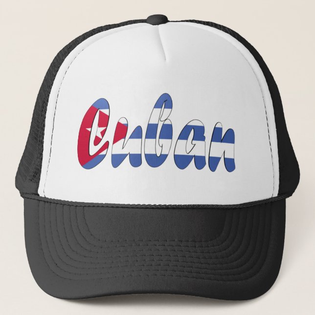 Camionero Gorra cubano de la bandera (Anverso)