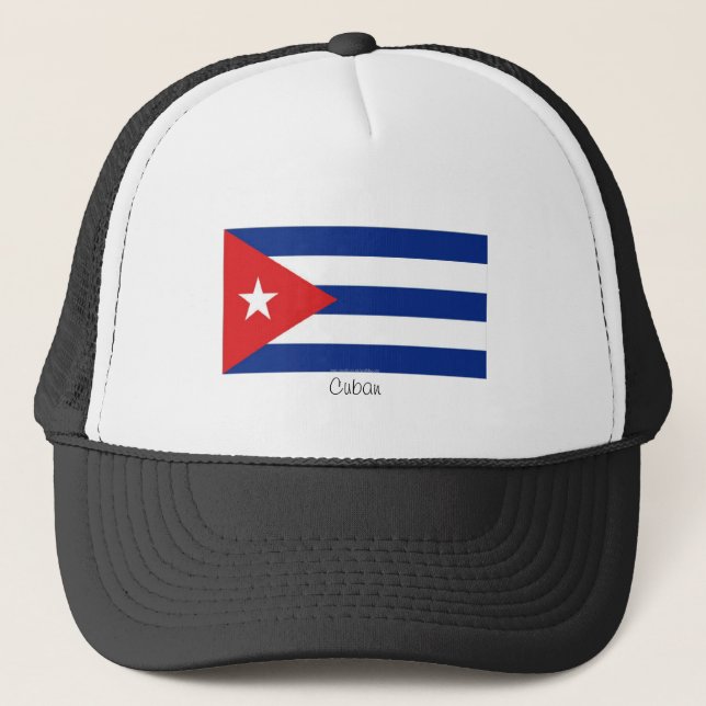 Camionero Gorra cubano del recuerdo de la bandera (Anverso)