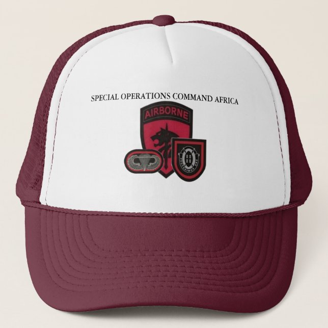 Camionero Gorra de África del comando de operaciones (Anverso)