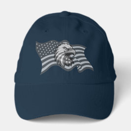 Camionero Gorra de águila de bandera americana