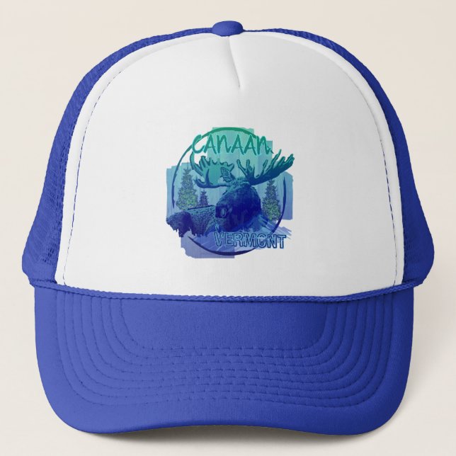 Camionero Gorra de alce rústico de Canaan Vermont (Anverso)