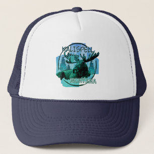 Camionero Gorra de alce rústico de Kalispell Montana