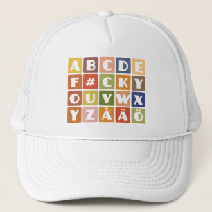 Camionero Gorra de alfabetos traviesos - elegir color