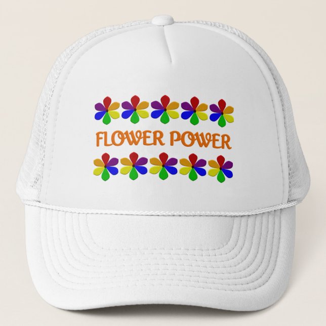 Camionero Gorra de alimentación de flores (Anverso)