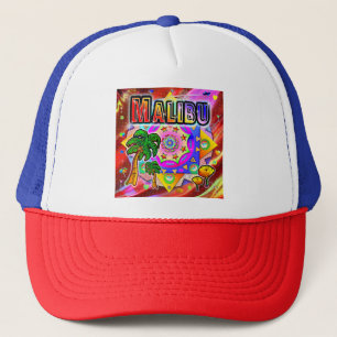 Camionero Gorra de amigos tropicales de Malibu