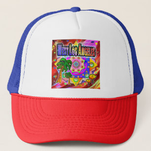 Camionero Gorra de amigos tropicales del oeste de Los Ángele